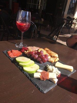 Cheese board and $2 happy hour sangria. Best ever!!!