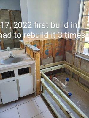 They got the remodel job in Nov. This was Mar 17, 2022. The first they built had to be rebuilt 3 times