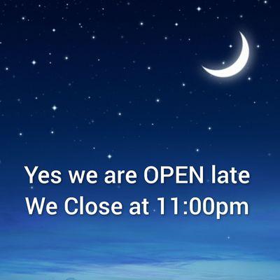 We are OPEN Late! We Close at 11:00pm Daily! Lymphatic massages Therapy near you