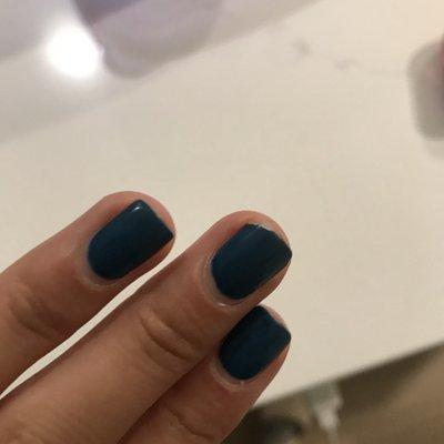 Gel manicure after one week