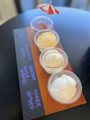 Love the ice cream flight concept. A sampler of all the flavors you want. Brilliant.