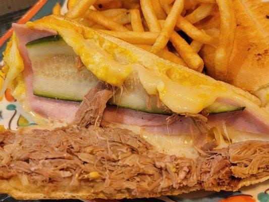 Lift the hood, see the motor! A combo of flavors & textures makes El Cubano a joy to eat.