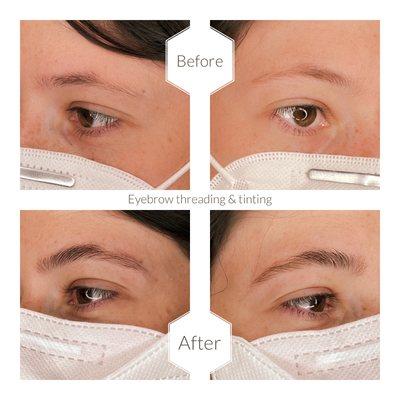 Brow Threading and Tinting