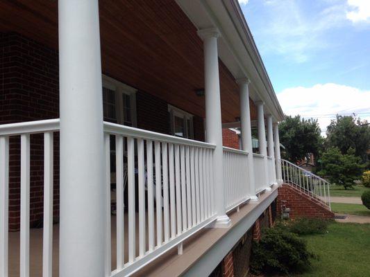 Another view of painted railings, Alexandria, VA