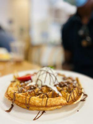 Cookie dough waffles