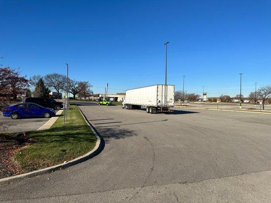 McDonalds out lot i was there 6 minutes, i am sure this was never the intent of "unauthorized vehicles"