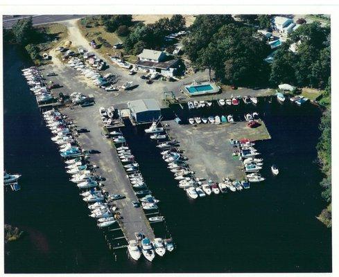 ariel view of marina