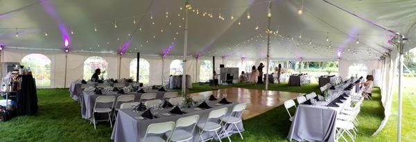 Tent with dance floor