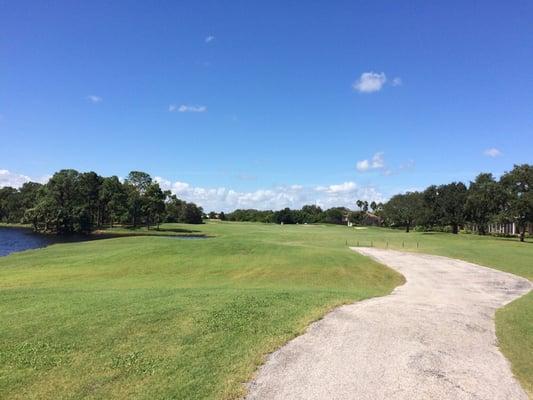 Near the tee box on Hole #3 on the Challenger course.