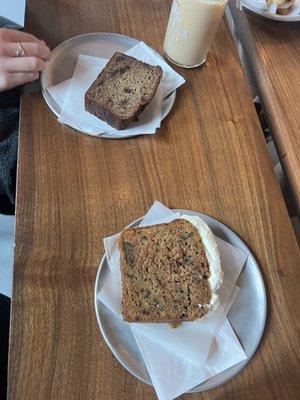 Banana and carrot cake bread