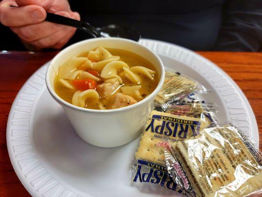 Soup of the day chicken Noodle