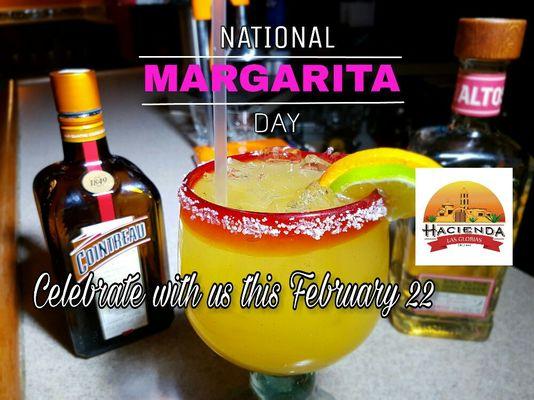 The Cadillac Margarita, the Margarita feature in Hacienda Las Glorias #HappyNationalMargaritaDay