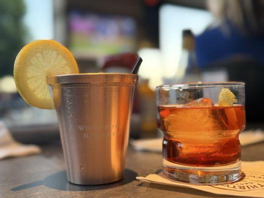 Moscow Mule and old-fashioned