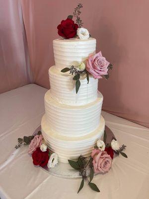 Cake with flowers