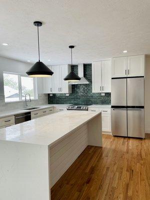 Clients beautiful kitchen in Quartz