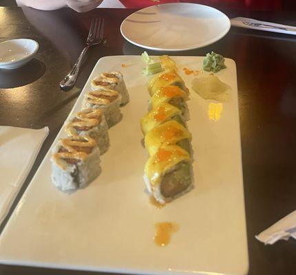 Crunchy Roll and Golden Tiger Roll