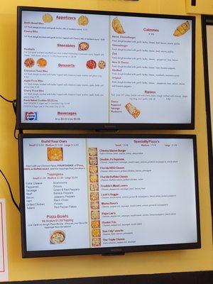 Menu as of May 10, 2022