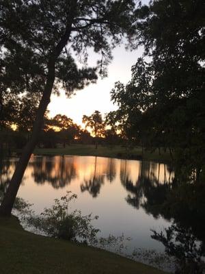 Lake at sunset