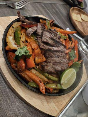 Steak fajitas