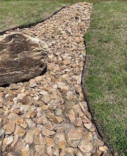 Virginia Brown Rock (various sizes available) along with a Boulder is beautiful.