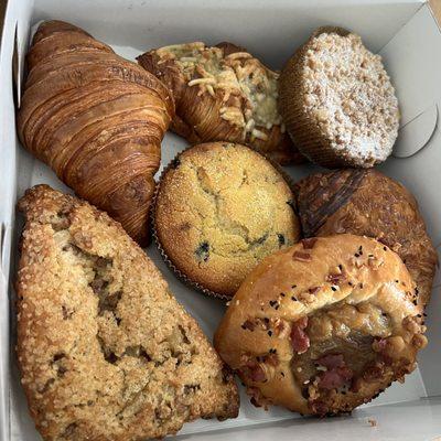 An assortment of pastries