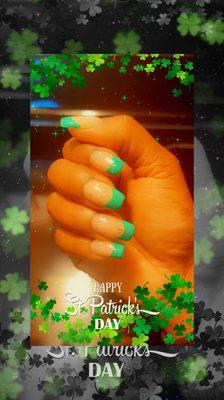 St Pattys Day nails