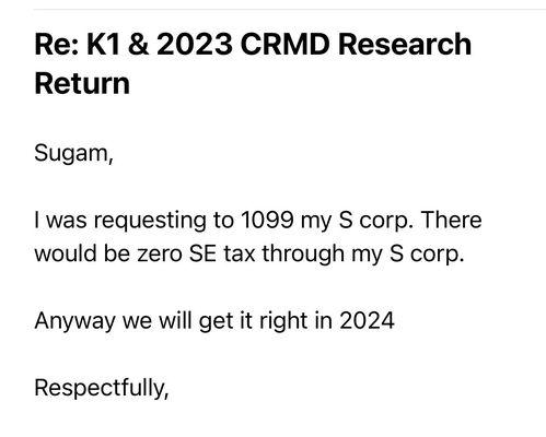 He is too busy to care or pay attention, I am asking him to 1099 my company and provided him a W9 but he did whatever he wanted