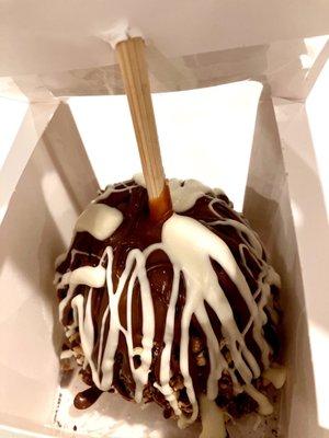 Roxy's - caramel apple dipped in chocolate and nuts