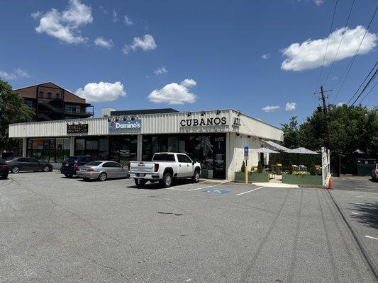 Street view of the shopping center