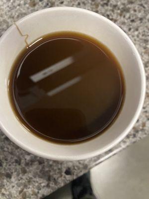 Disgusting burnt coffee and charged for extra almond milk