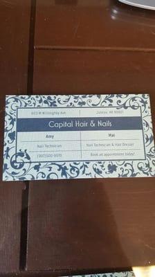 Take a business card with you!