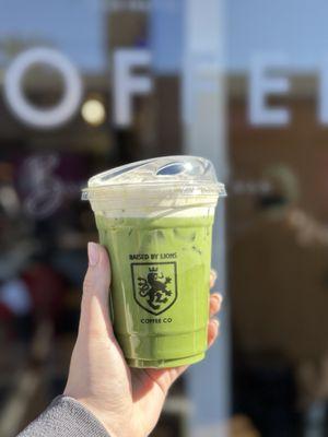 Iced Matcha Latte with Cold Foam