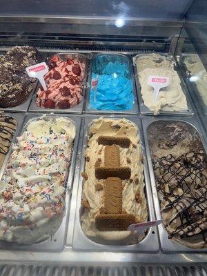 gelato selection.