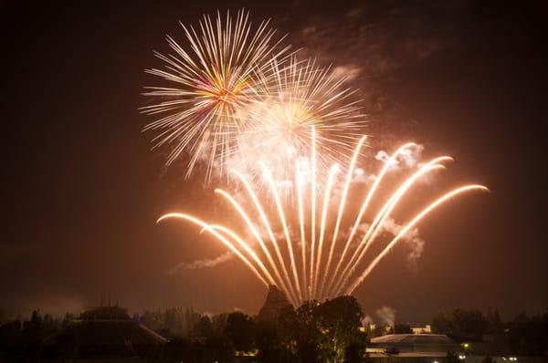 Disneyland Fireworks from The Fifth Rooftop Lounge