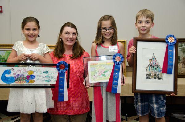 May student art show--winners from age 6-8 age category