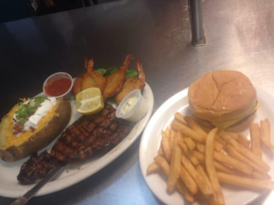 Steak and Shrimp