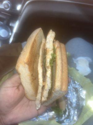 $16 for this sorry Chicken Sandwich ‍