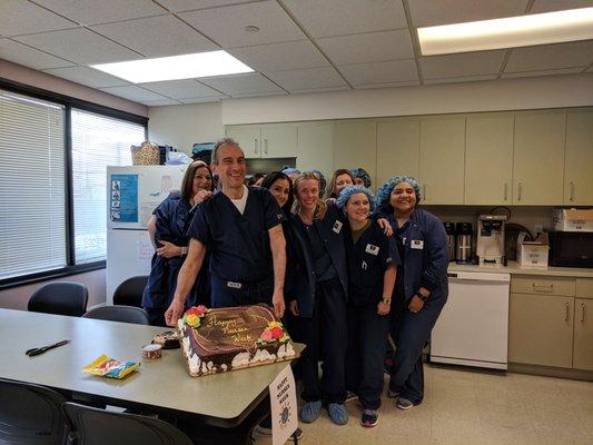 Dr. Grayson and our wonderful nursing team!