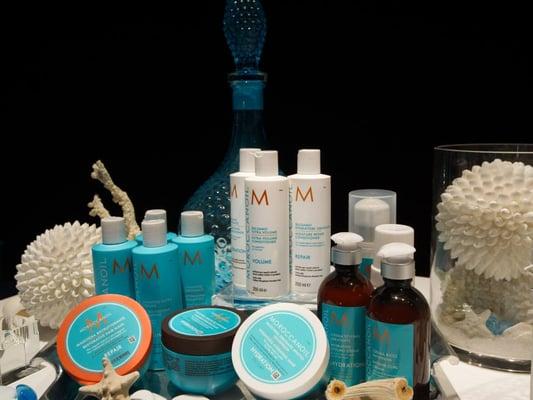 We carry the full line of Moroccan Oil hair care products along with other brands for our customers