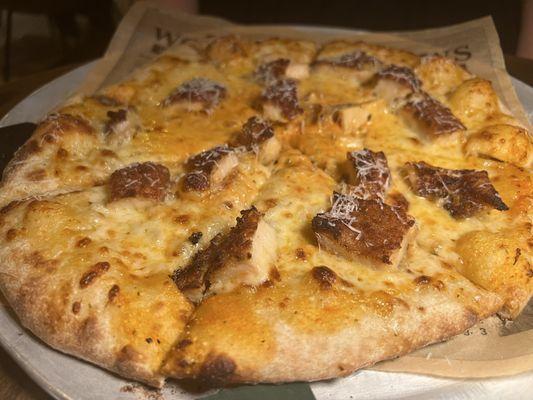 Vodka cutlet pizza