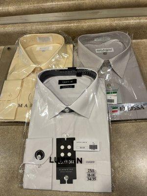 3 new dress shirts- 22.00 dollars each!