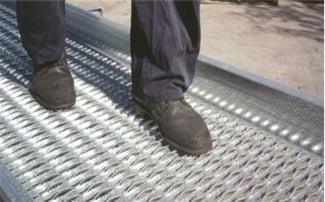 We offer the dependable "Grip Strut" safety grating walkways and stair treads. Its smart design provides slip resistance in all directions.