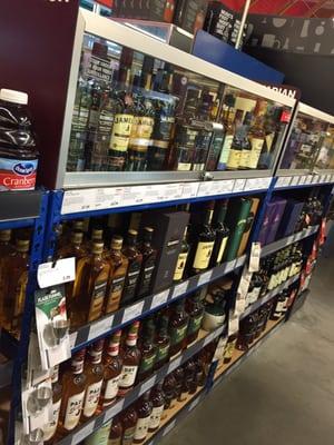 My favorite section of the store. "Whiskey area"