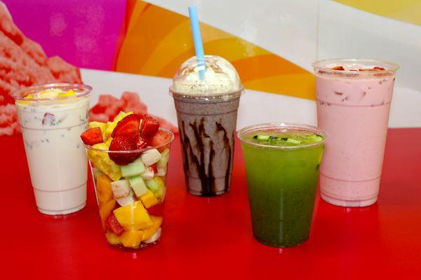 A wide variety of drinks available! All milkshakes, juices, and Aguas frescas are made in-house!