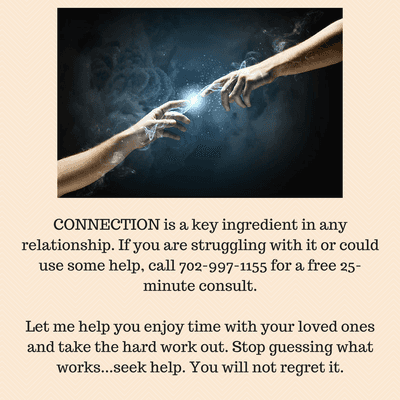 Connection is the glue to every relationship.