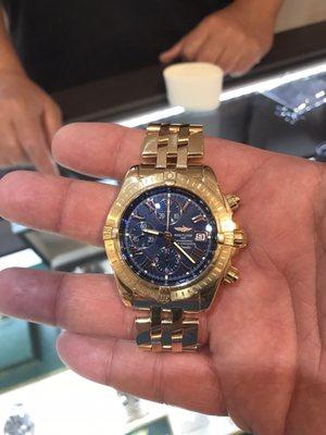 Solid 18k gold Breitling. Limited Edition!