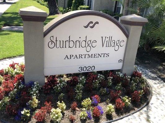 Monument Sign at Sturbridge Village Apartments