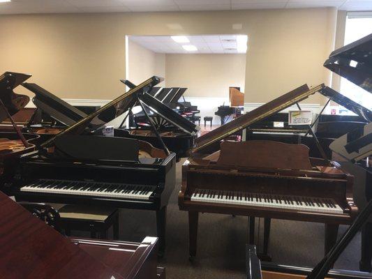 More Grand Pianos! Lots of great instruments.