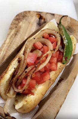 Mexican style hot dogs!