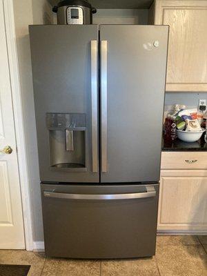 GE Profile refrigerator in slate